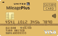 MileagePlusセゾンゴールドカードのカードフェイス